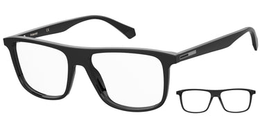 Premium Men Polaroid Eyeglasses: PLD D405 - Black - SpecSMART Eye Clinic (Diagonal View)